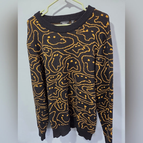 Wesc Other - WESC x LEON Warp Sweden Smiley Face Sweater Mens Size M Womens Size L
